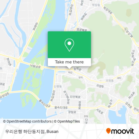 우리은행 하단동지점 map