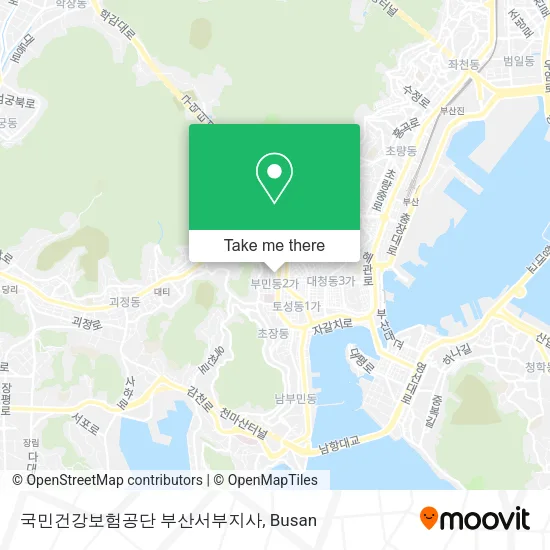 국민건강보험공단 부산서부지사 map