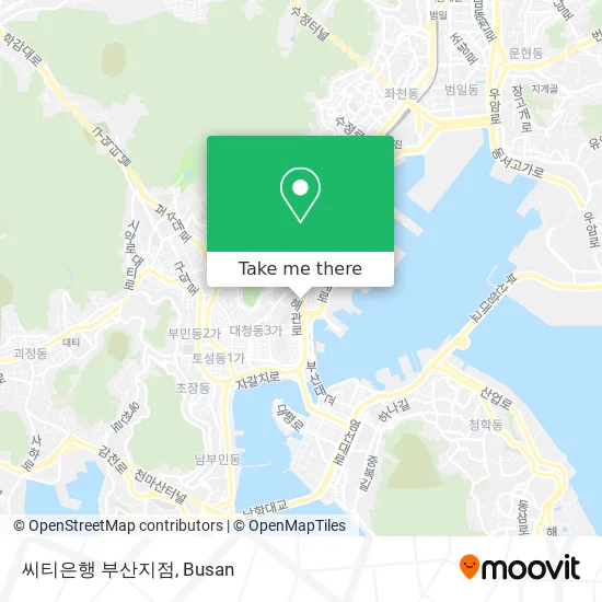 씨티은행 부산지점 map