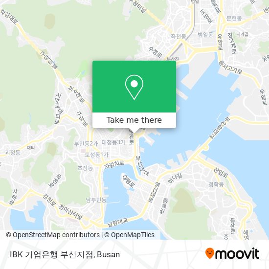 IBK 기업은행 부산지점 map