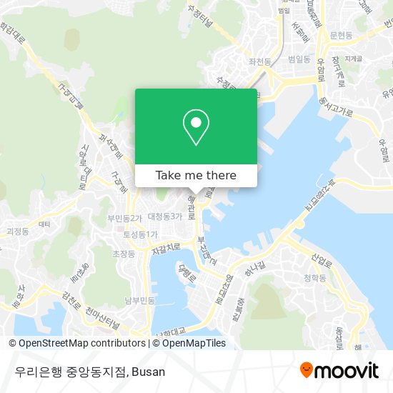 우리은행 중앙동지점 map