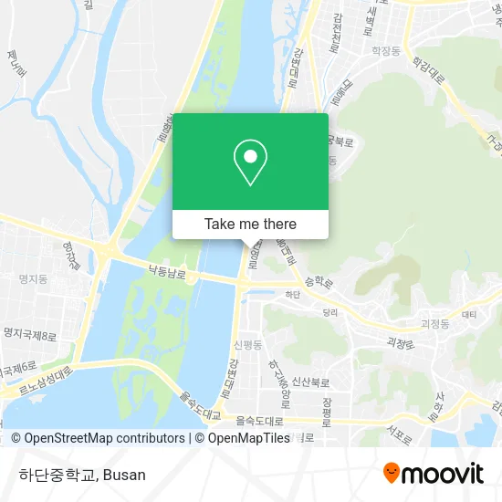 하단중학교 map