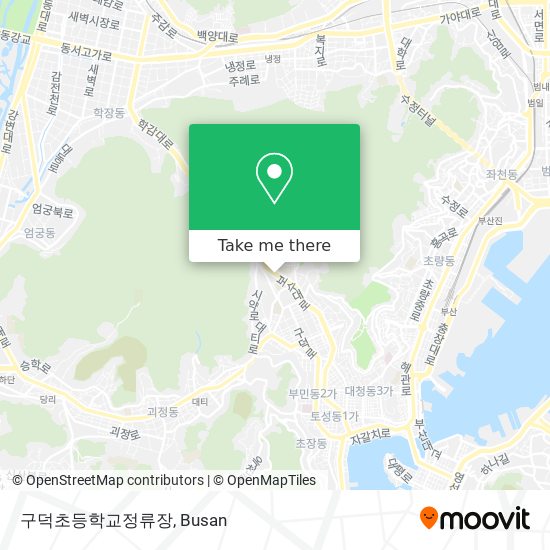 구덕초등학교정류장 map