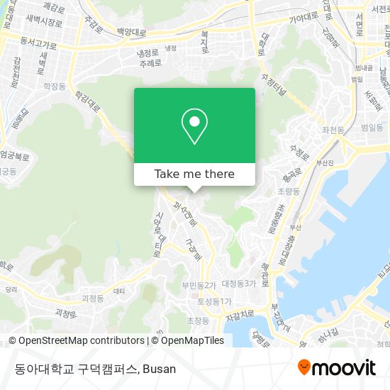 동아대학교 구덕캠퍼스 map