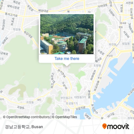 경남고등학교 map