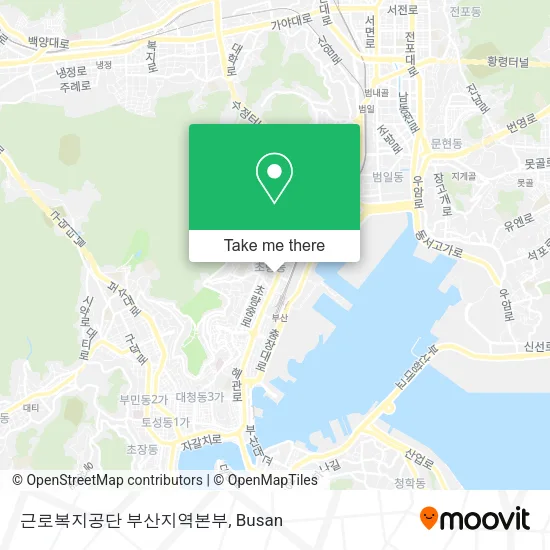근로복지공단 부산지역본부 map