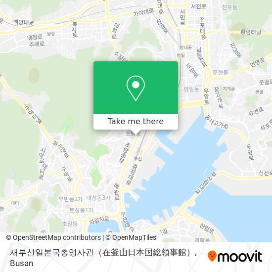 재부산일본국총영사관（在釜山日本国総領事館） map