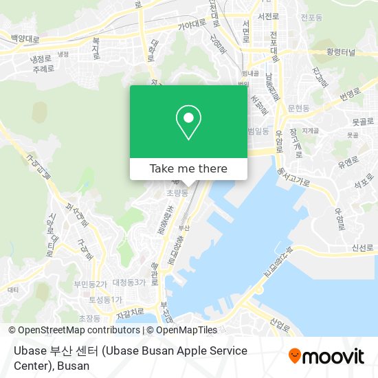 Ubase 부산 센터 (Ubase Busan Apple Service Center) map