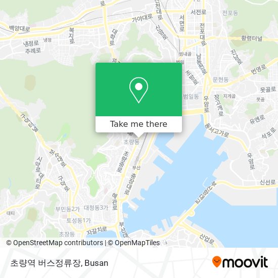 초량역 버스정류장 map