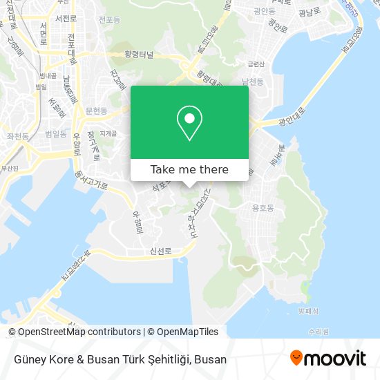 Güney Kore & Busan Türk Şehitliği map