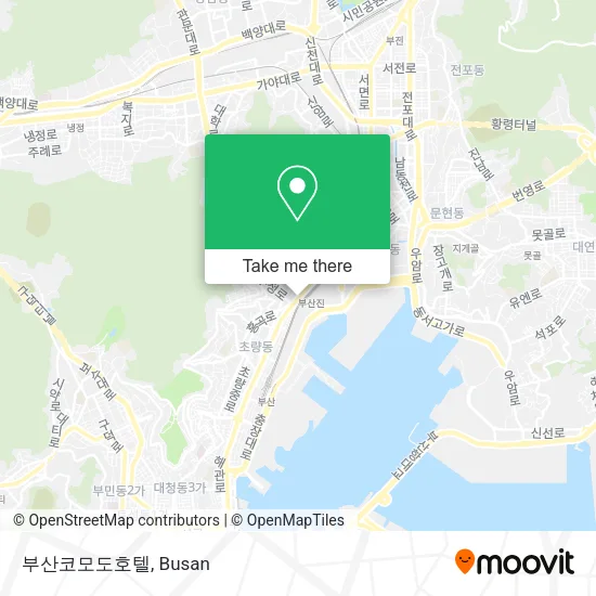 부산코모도호텔 map