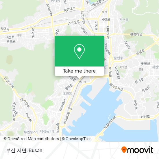 부산 서면 map