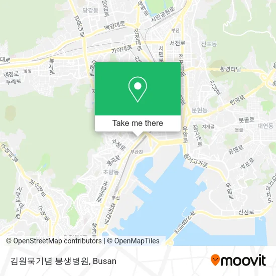 김원묵기념 봉생병원 map