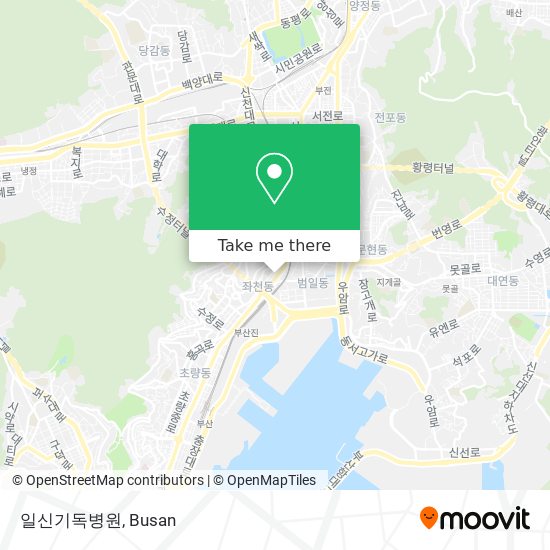 일신기독병원 map
