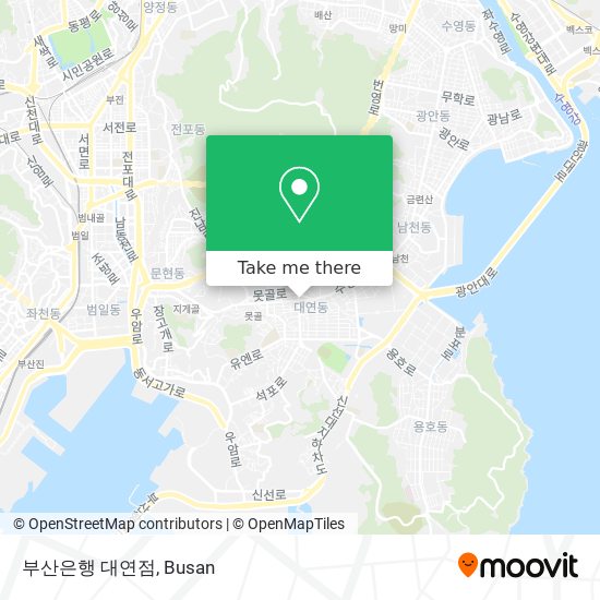 부산은행 대연점 map