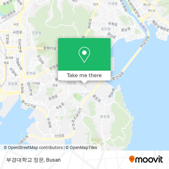 부경대학교 정문 map