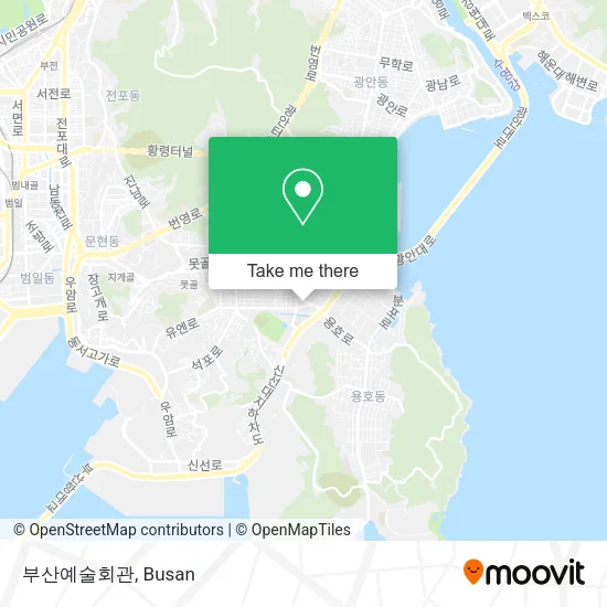 부산예술회관 map