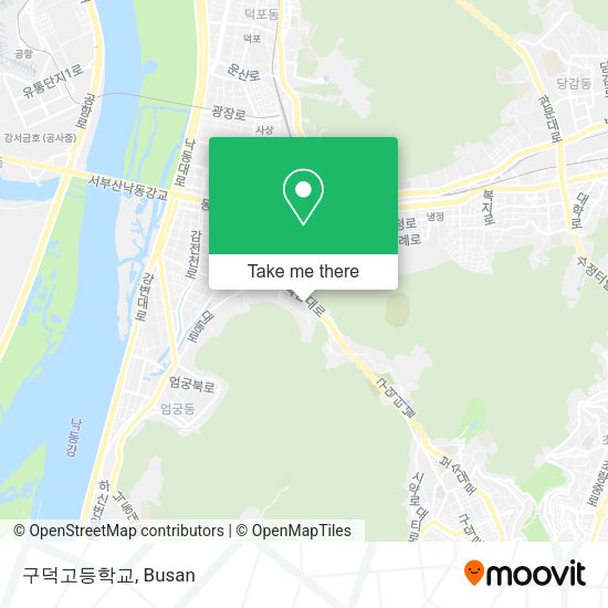구덕고등학교 map