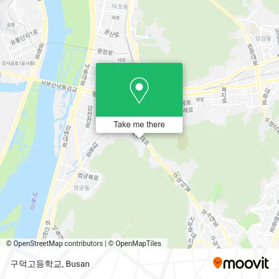구덕고등학교 map