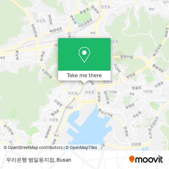 우리은행 범일동지점 map