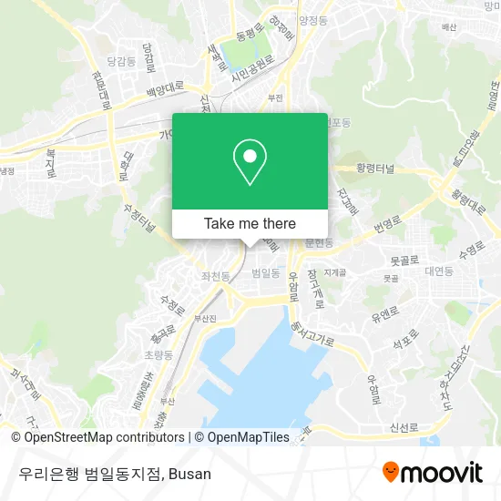 우리은행 범일동지점 map