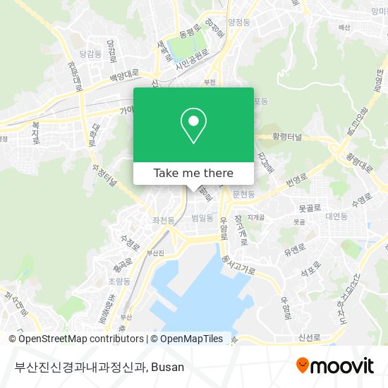 부산진신경과내과정신과 map