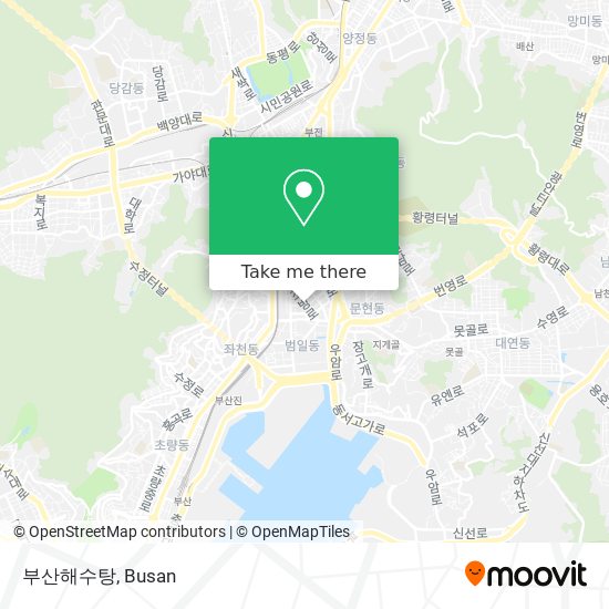 부산해수탕 map
