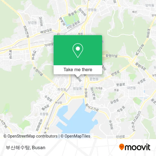 부산해수탕 map