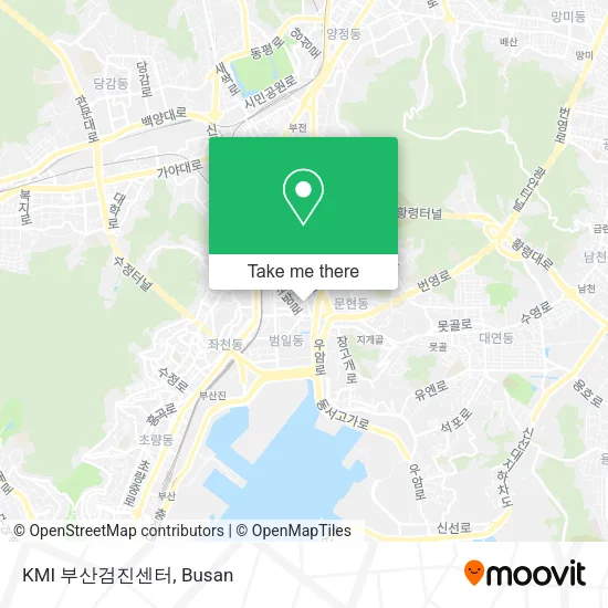 KMI 부산검진센터 map
