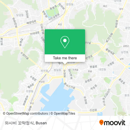 와사비 꼬막정식 map