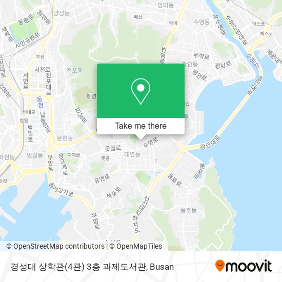 경성대 상학관(4관) 3층 과제도서관 map