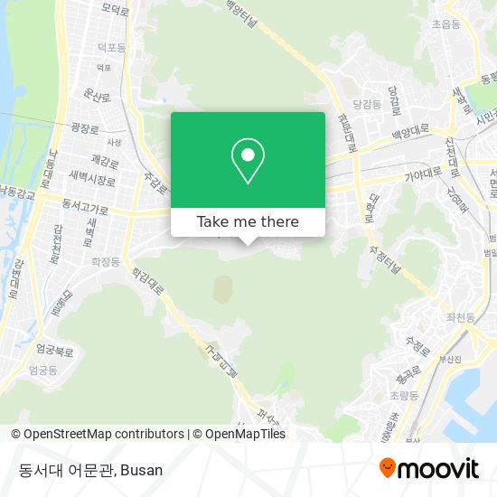 동서대 어문관 map