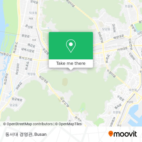 동서대 경영관 map