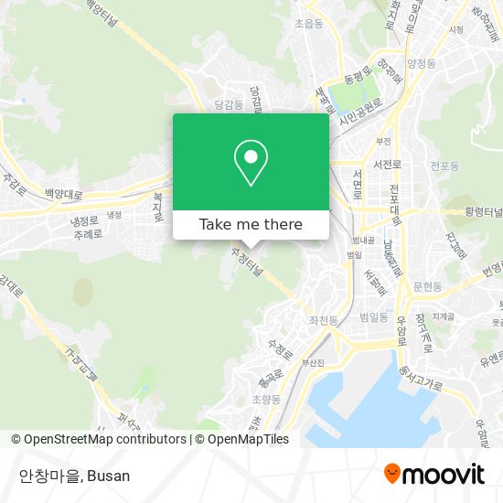 안창마을 map