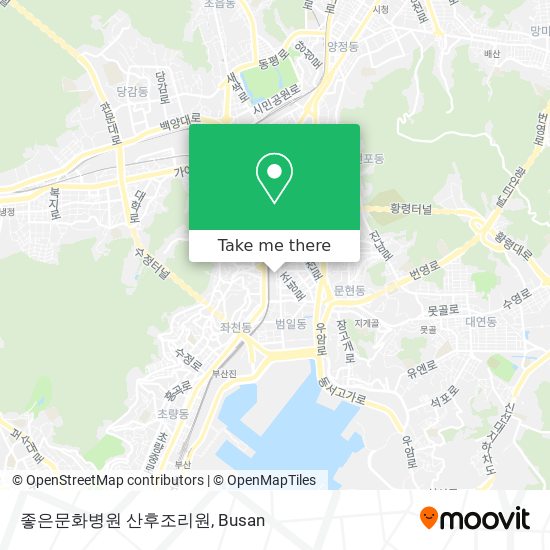 좋은문화병원 산후조리원 map