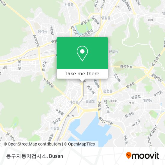 동구자동차검사소 map