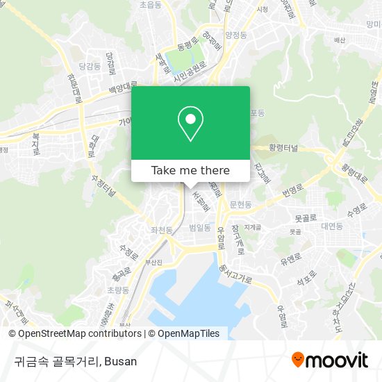 귀금속 골목거리 map