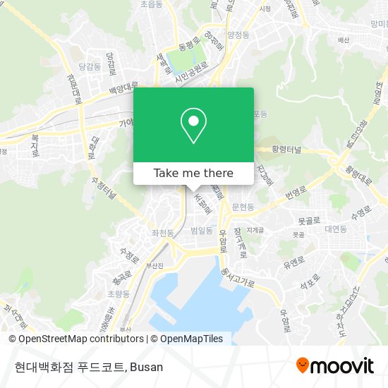 현대백화점 푸드코트 map