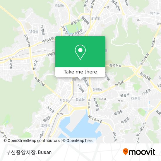 부산중앙시장 map