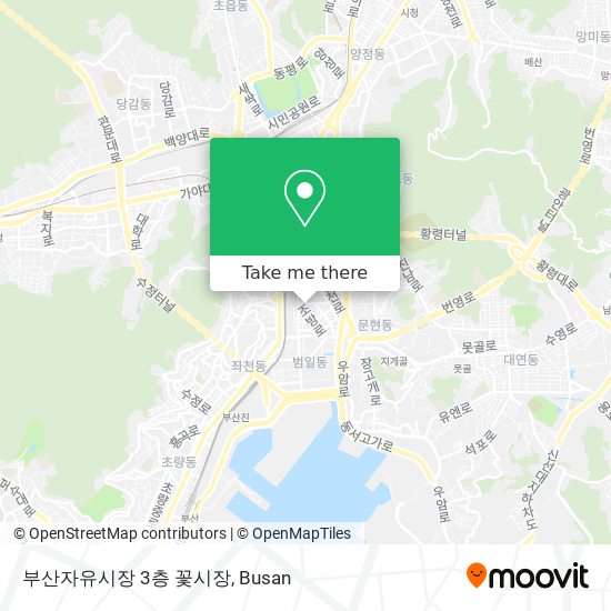 부산자유시장 3층 꽃시장 map