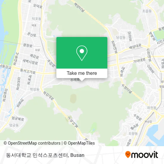 동서대학교 민석스포츠센터 map
