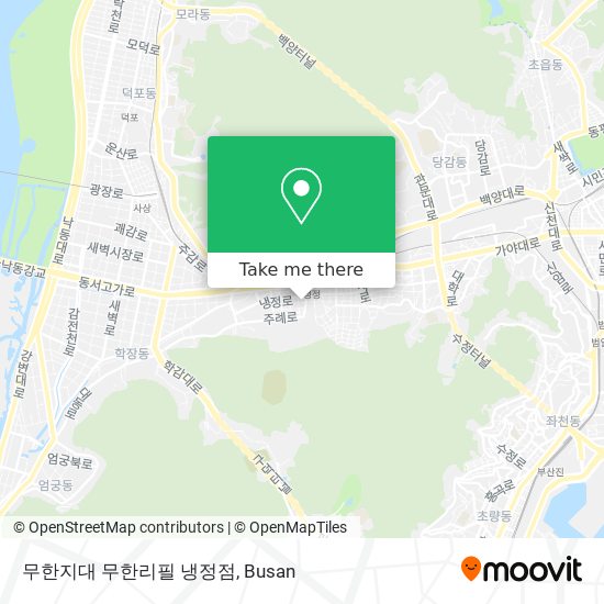 무한지대 무한리필 냉정점 map