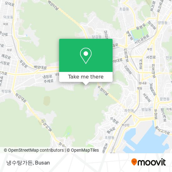 냉수탕가든 map