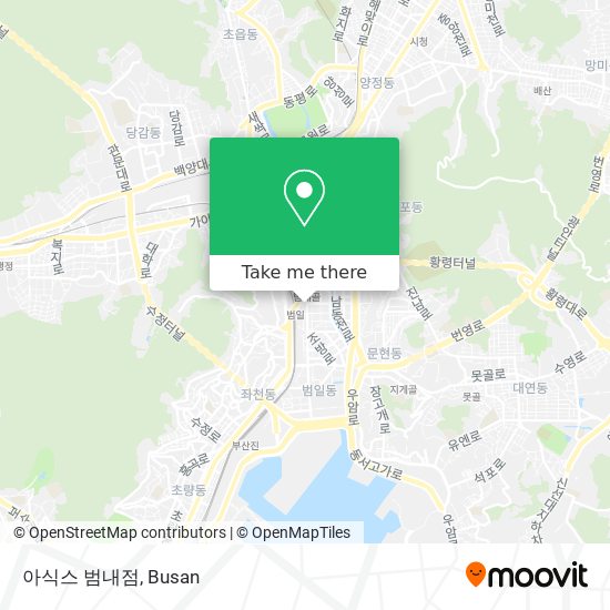 아식스 범내점 map