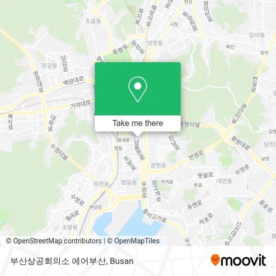 부산상공회의소 에어부산 map