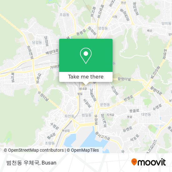 범천동 우체국 map