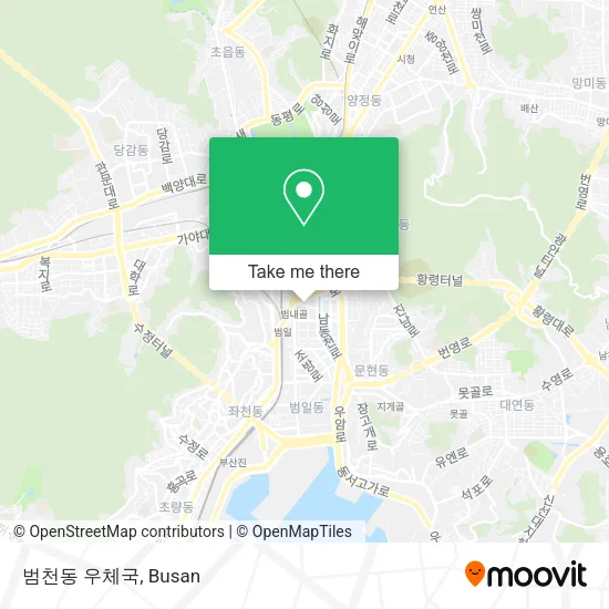 범천동 우체국 map
