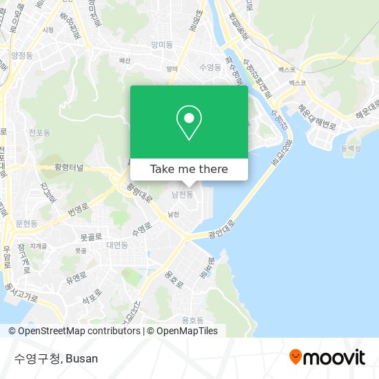 수영구청 map