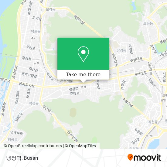 냉정역 map