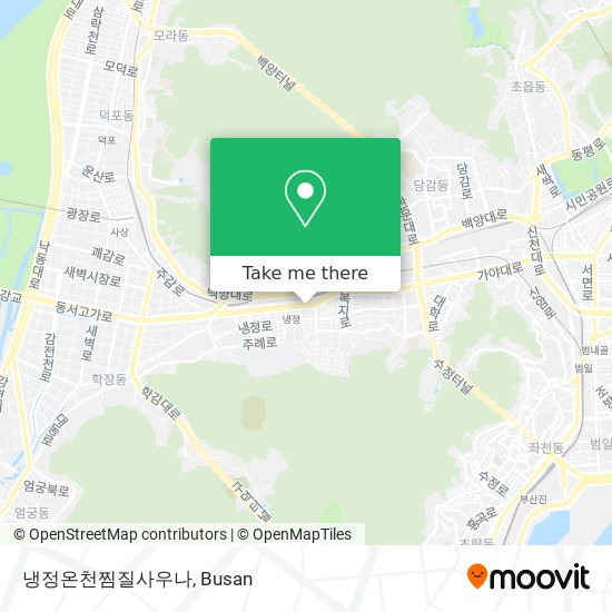 냉정온천찜질사우나 map